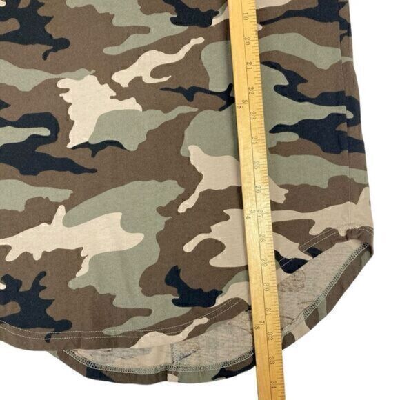 PacSun Camo T Shirt Mens Size Small Longer Fit Long Sleeve Crew Neck Pull Over - Picture 10 of 14